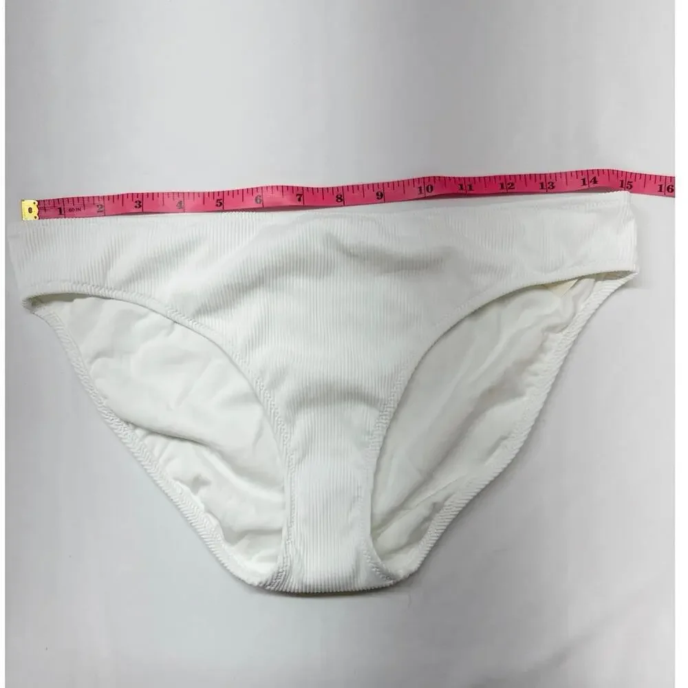 AERIE SWIMWEAR Women's Ribbed Bikini Bottom‎ Large    NWT